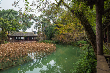 Obraz premium Du Fu thatched Cottage park -chengdu,sichuan,china