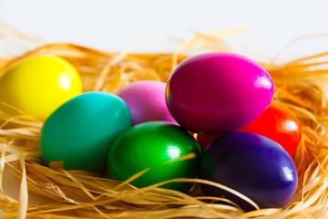 Easter eggs isolated