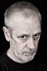 Portrait of Man With Inquisitive Look