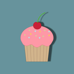 Cupcake dessert icon