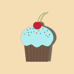 Cupcake dessert icon