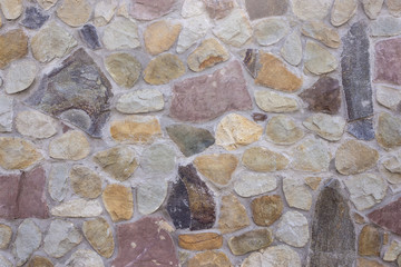 Stone coating of a wall