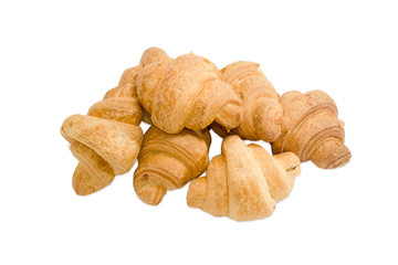 Croissants on a light background