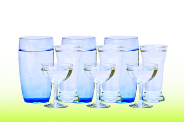 water glass isolated