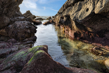 Peaceful Cove / I found this small inlet on the Pacific Ocean to be a peaceful place to enjoy nature. The gentle sound of waves and the resulting ripples in the water were soothing to the soul.