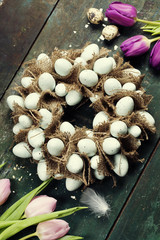 Easter egg wreath