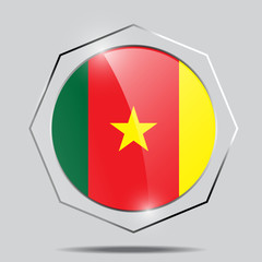 Button Flag of Cameroon