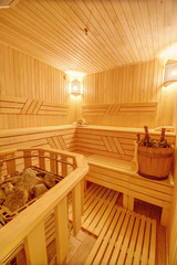 Fototapeta na wymiar Sauna in the villa