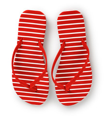Flip-flops isolated on white background.
