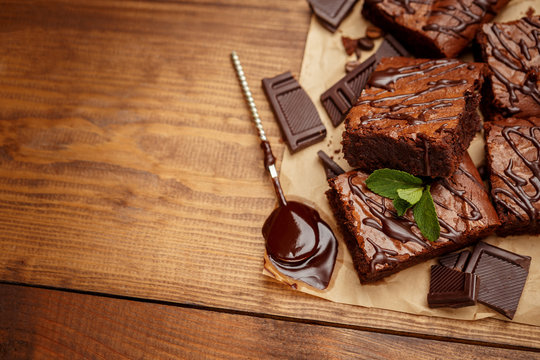 Chocolate Cake On A Baking Sheet