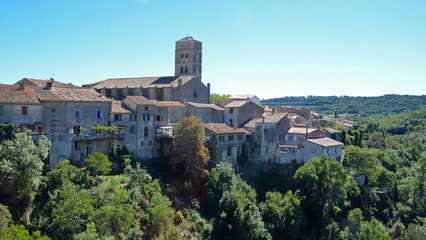 Fototapeta na wymiar The village of Montolieu Aude Languedoc - Roussillon France.