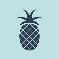 Icon of Pineapple. EPS-10.