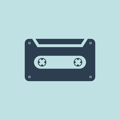 Icon of Cassette. EPS-10.