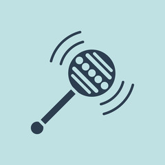 Icon of Baby Rattle Toy. EPS-10.