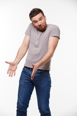 Fototapeta premium young man surprised