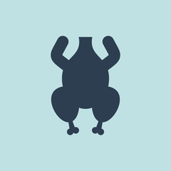 Icon of Chicken. EPS-10.