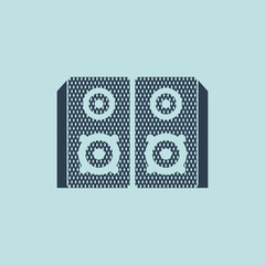 Icon of Audio Speakers. EPS-10.
