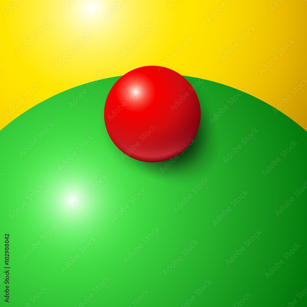 Aufkleber abstract minimal frame with colorful balls