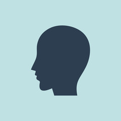 Icon of Human Head. EPS-10.