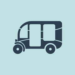 Icon of Auto Rickshaw. EPS-10.