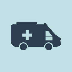 Icon of Ambulance. EPS-10.