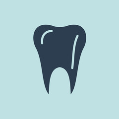 Icon of Tooth. EPS-10.