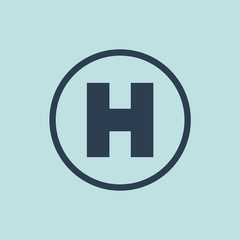 Fototapeta premium Icon of Hospital Sign. EPS-10.