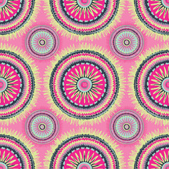 Ethnic boho seamless pattern. Print. Repeating background. Cloth design, wallpaper.