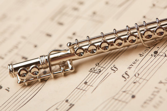 flute of notes in the background