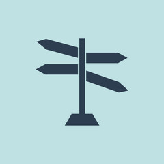 Icon of Blank Road Sign. EPS-10.