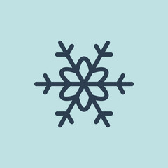 Fototapeta premium Icon of Snowflake. EPS-10.