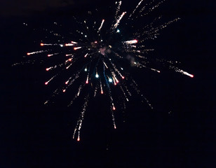 Fireworks, celebration theme abstract background