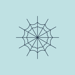 Icon of Spider Web. EPS-10.