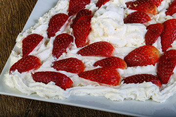 Strawberry with cream