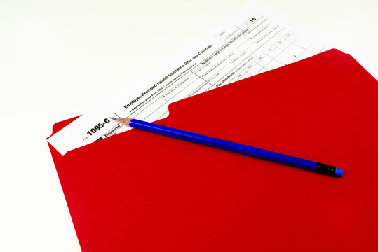 Tax Form 1095-C, Tax Form Details with Light Background