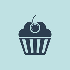 Icon of  Muffins Or Cup cake. EPS-10.
