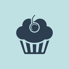 Icon of  Muffins Or Cup cake. EPS-10.