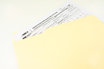 Tax Form 1095-C, Tax Form Details with Light Background