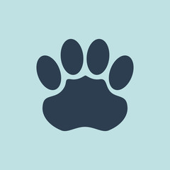 Icon Of Jaguar Footprint. EPS 10