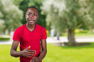 Fototapeta premium Closeup portrait of easy going clueless young man, student arms out asking what's the problem