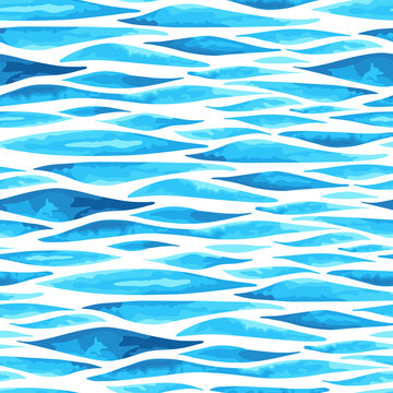  Seamless horizontal sea background