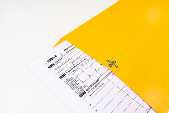 Tax Form 1095-C, Tax Form Details with Light Background