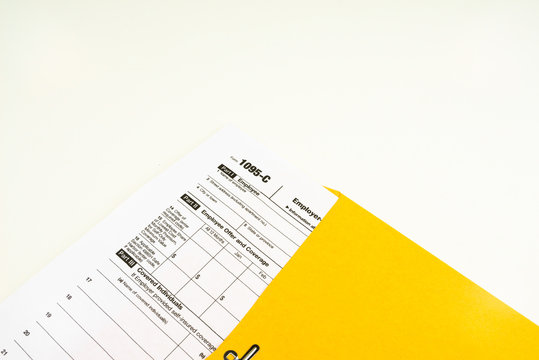 Tax Form 1095-C, Tax Form Details with Light Background