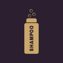 The shampoo icon. Washing symbol. Flat