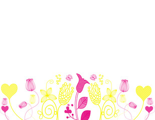 Beautiful floral background. Natural, sunny background. Spring background. Summer background. Background for design. Romance background
