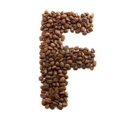 The letter from the word coffee
