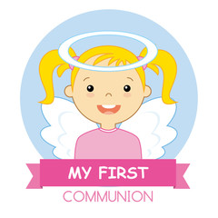 Angel girl. my first communion