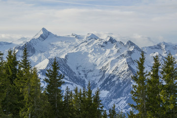 Austrian Alps peaks