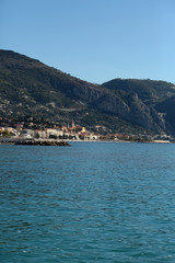 Fototapeta na wymiar Monte Carlo Monaco city coastline