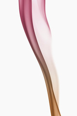 Real photographed abstract smoke on white background.